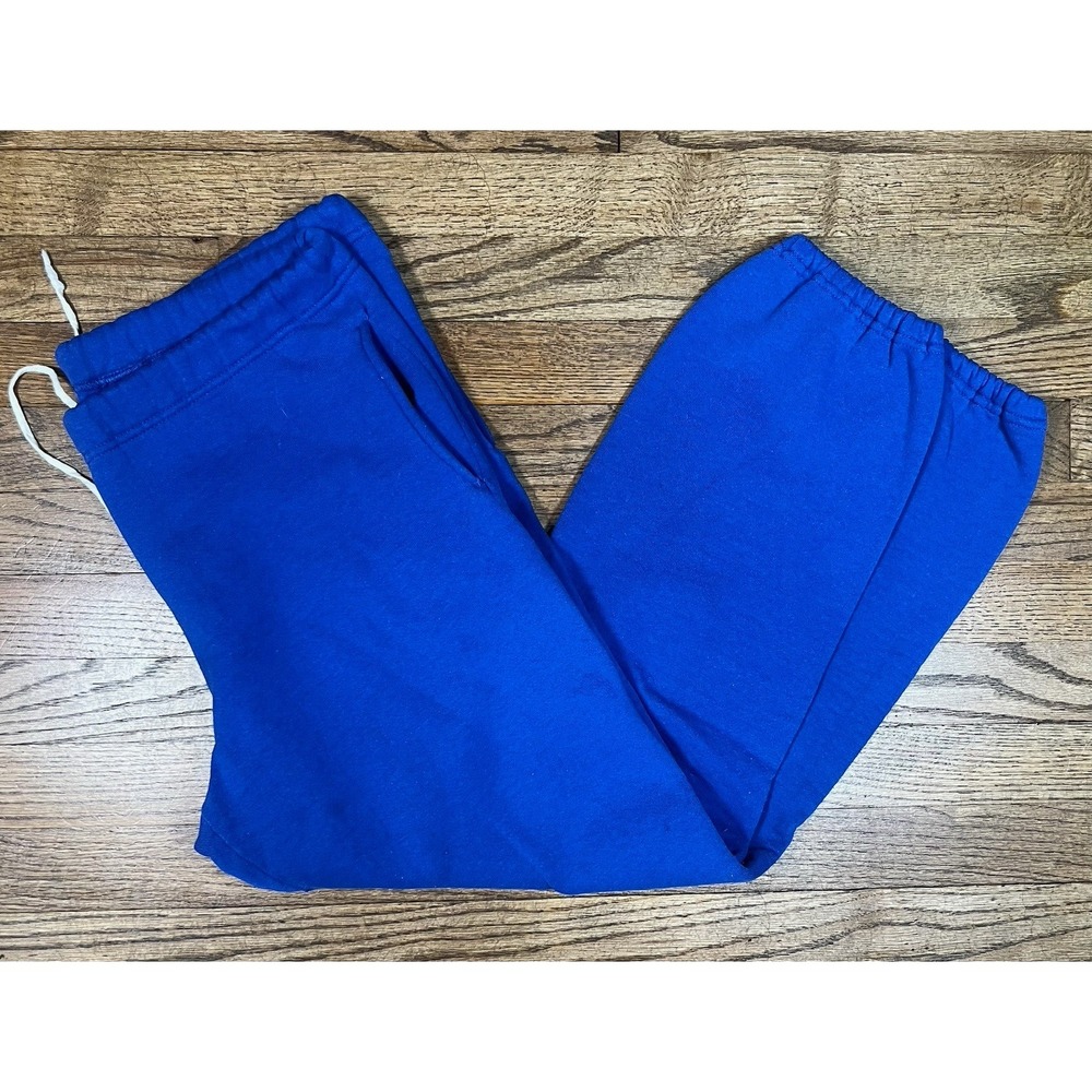 Vintage 90s Russell Athletic Men's Sz Medium‎ Blank Sweatpants Joggers Blue USA